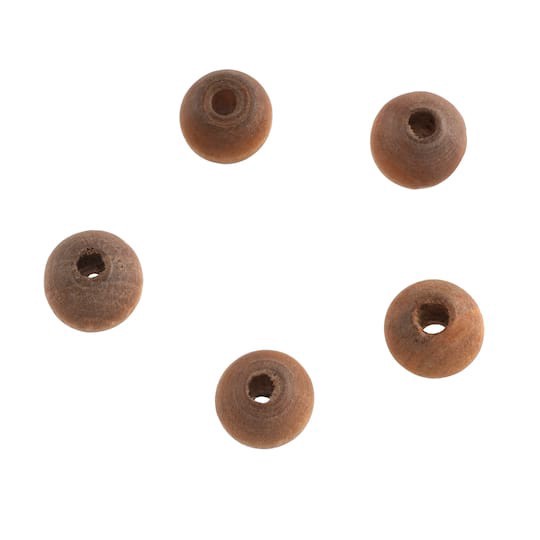 slide 1 of 3, Dark Wooden Round Beads, 8mm By Bead Landing, 8mm