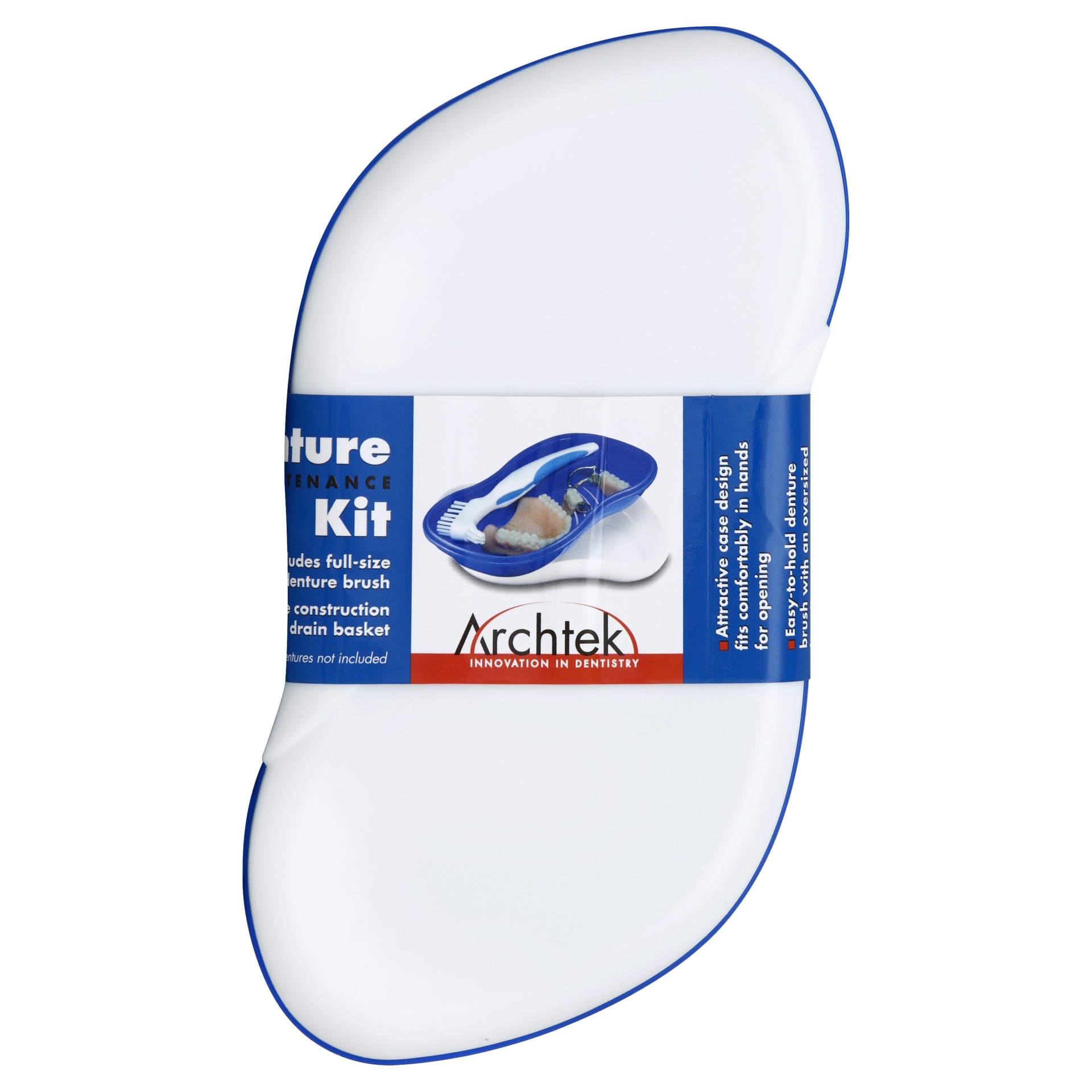 slide 1 of 1, Archtek Denture Maintenance Kit With Denture Brush, 4.6 oz