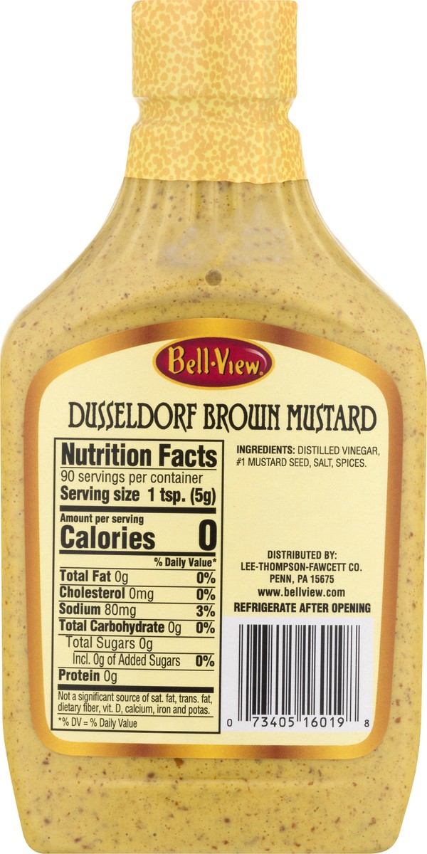 slide 6 of 13, Bell-View Dusseldorf Brown Mustard 16 oz, 16 oz