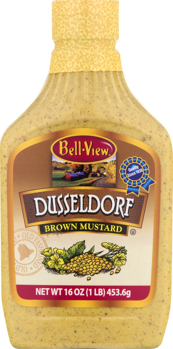 slide 9 of 13, Bell-View Dusseldorf Brown Mustard 16 oz, 16 oz