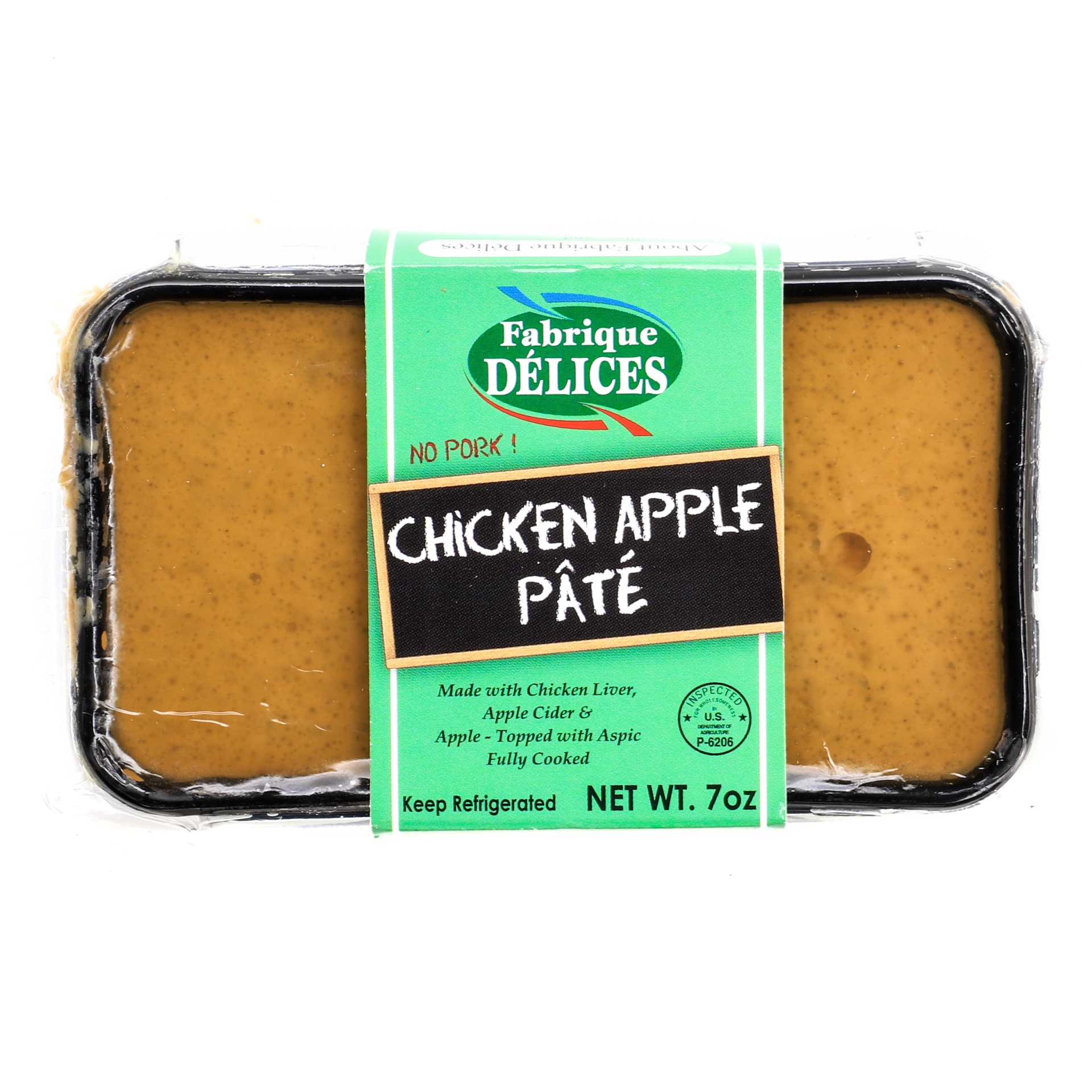 slide 1 of 1, Fabrique Delices Chicken Apple Pate, 7 oz