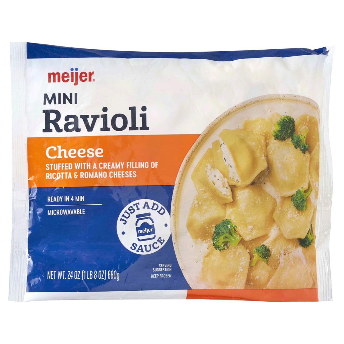 slide 7 of 29, Meijer Mini Cheese Ravioli, 24 oz