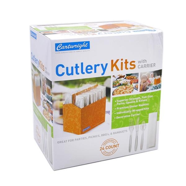 slide 1 of 4, Cartwright Cutlery Kits 24 ea, 24 ct