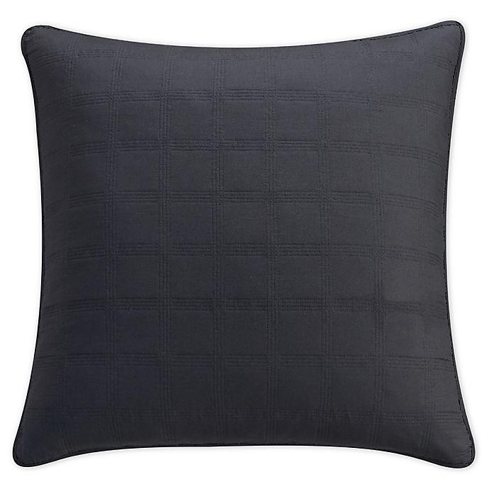 slide 1 of 1, Bridge Street Piper European Pillow Sham - Charcoal, 1 ct