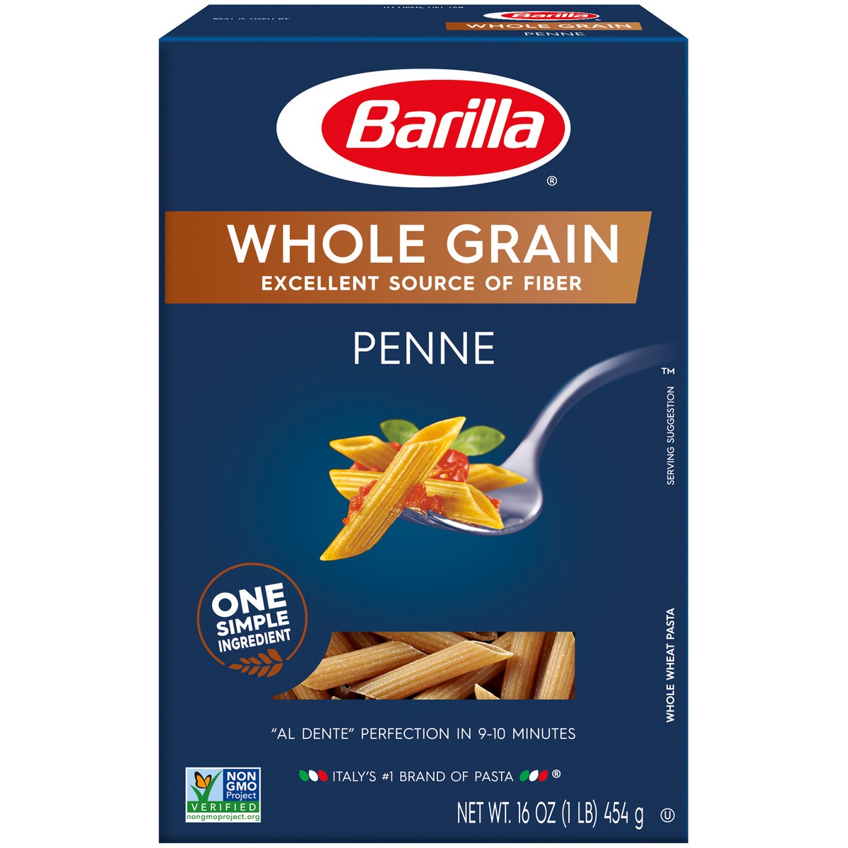 slide 1 of 9, Barilla Whole Grain Penne Pasta 16 oz. Box, 16 oz