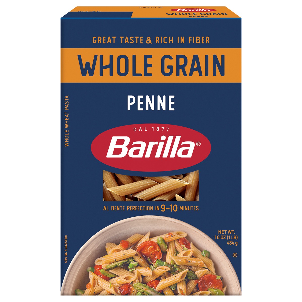 slide 1 of 9, Barilla Whole Grain Penne 16 oz, 16 oz