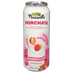 Pocasville Strawberry Flavor Horchata 16.5 fl oz