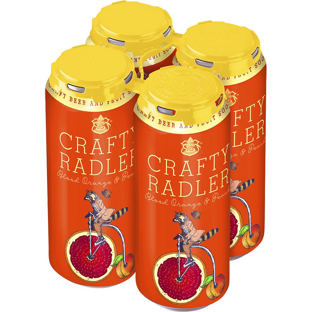 slide 1 of 1, Pump House Crafty Radler Bo Peach, 4 ct; 16 oz