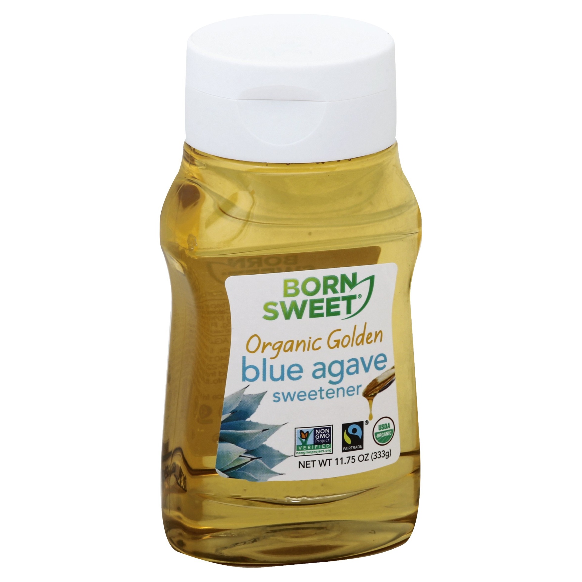 slide 1 of 8, Born Sweet Organic Golden Blue Agave Sweetener, 11.75 oz