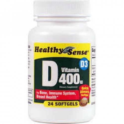 slide 1 of 1, Healthy Sense Vitamin D 4000IU Gels, 24 ct