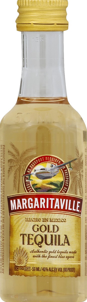 slide 1 of 2, Margaritaville Gold Tequila 50 ml, 5 ml