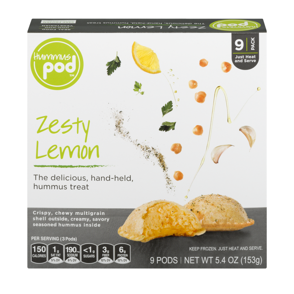 slide 1 of 1, Modern Pod Co. Hummus Pods Zesty Lemon, 5.4 oz