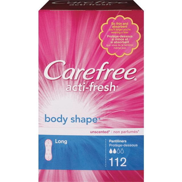 Carefree Acti-fresh Body Shape Long Pantiliners 112 ct