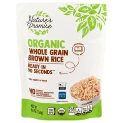 Nature's Promise Organic 90 Second Microwave Whole Grain Brown Rice