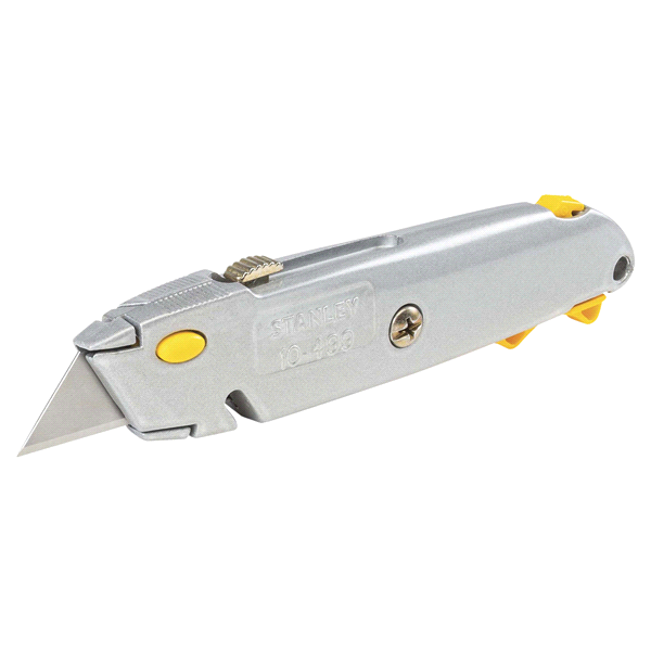 slide 7 of 9, Stanley 6-3/8 inch QUICK CHANGE Retractable Utility Knife, 1 ct