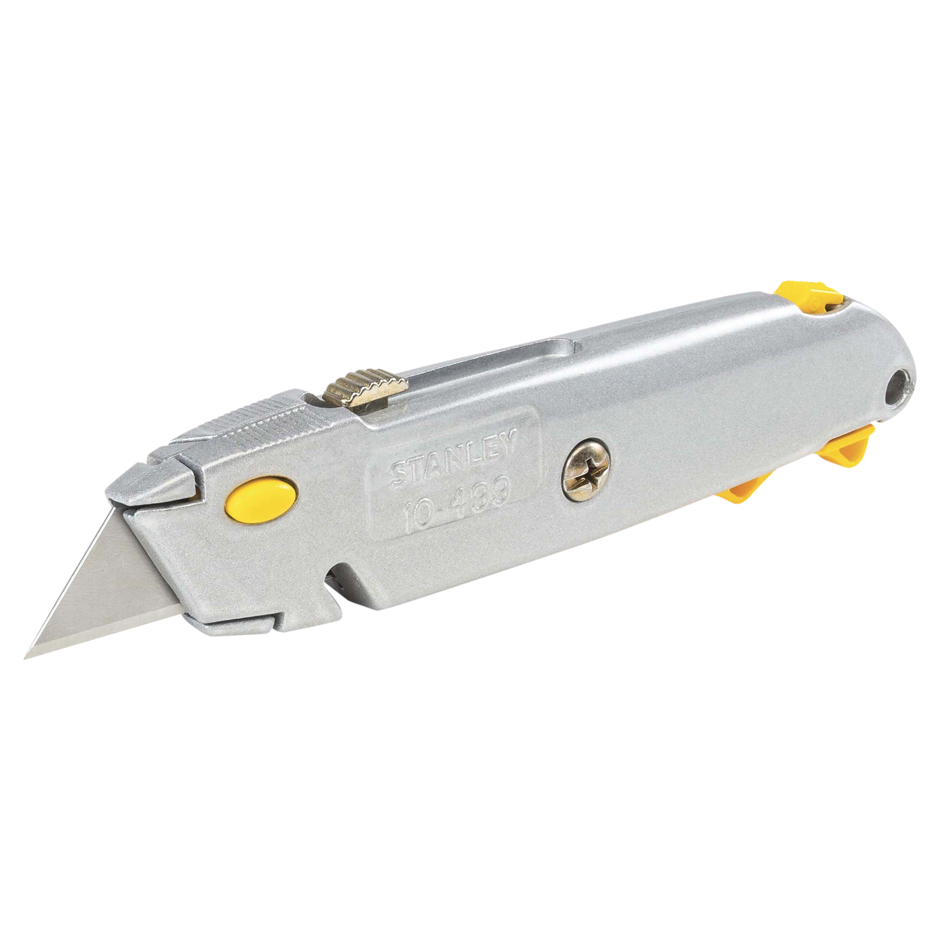 slide 2 of 9, Stanley 6-3/8 inch QUICK CHANGE Retractable Utility Knife, 1 ct