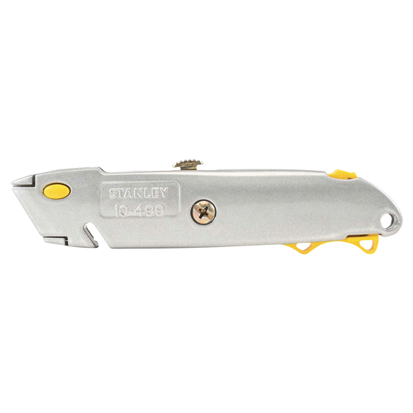 slide 4 of 9, Stanley 6-3/8 inch QUICK CHANGE Retractable Utility Knife, 1 ct