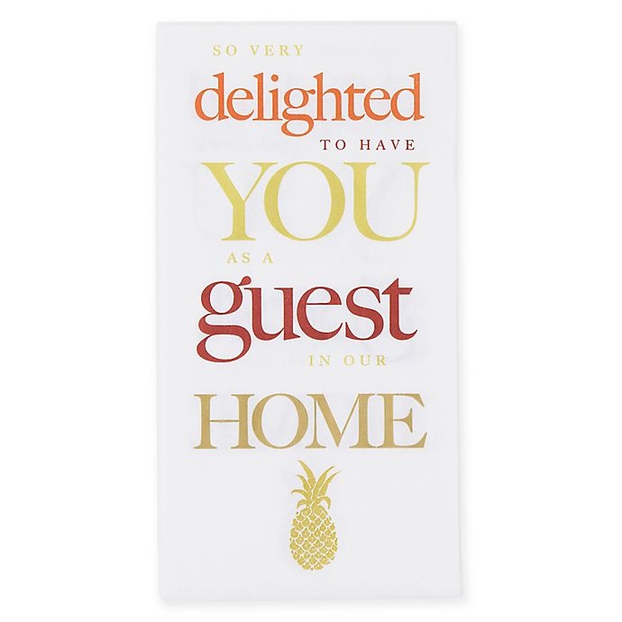 slide 1 of 1, Creative Converting Happy Pineapple Paper Guest Towels, 16 ct