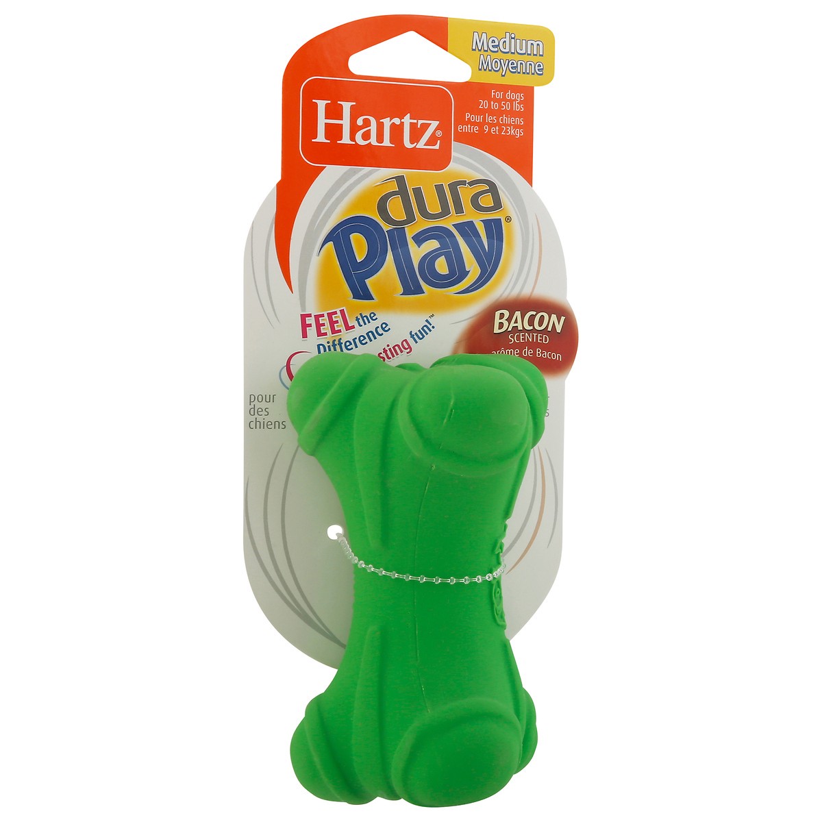 slide 11 of 11, Hartz Dura Play Bacon Scented Dog Toy Medium 1 ea, 1 ct
