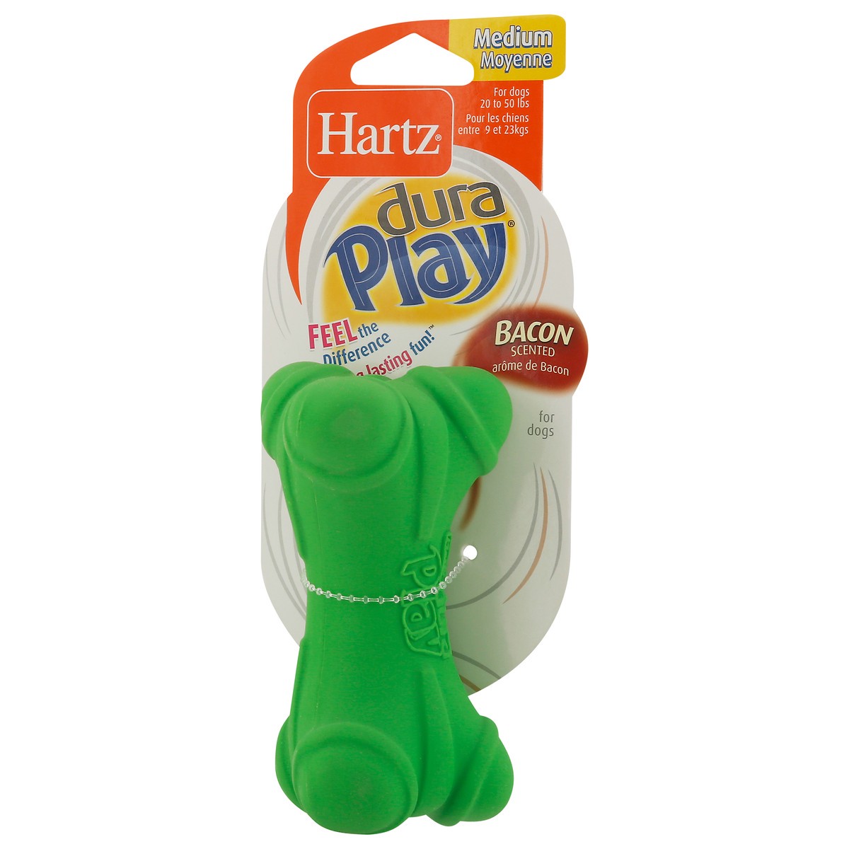 slide 10 of 11, Hartz Dura Play Bacon Scented Dog Toy Medium 1 ea, 1 ct