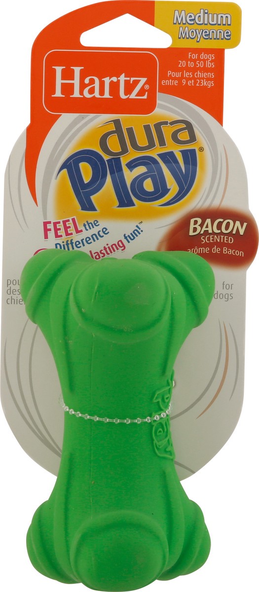 slide 2 of 11, Hartz Dura Play Bacon Scented Dog Toy Medium 1 ea, 1 ct