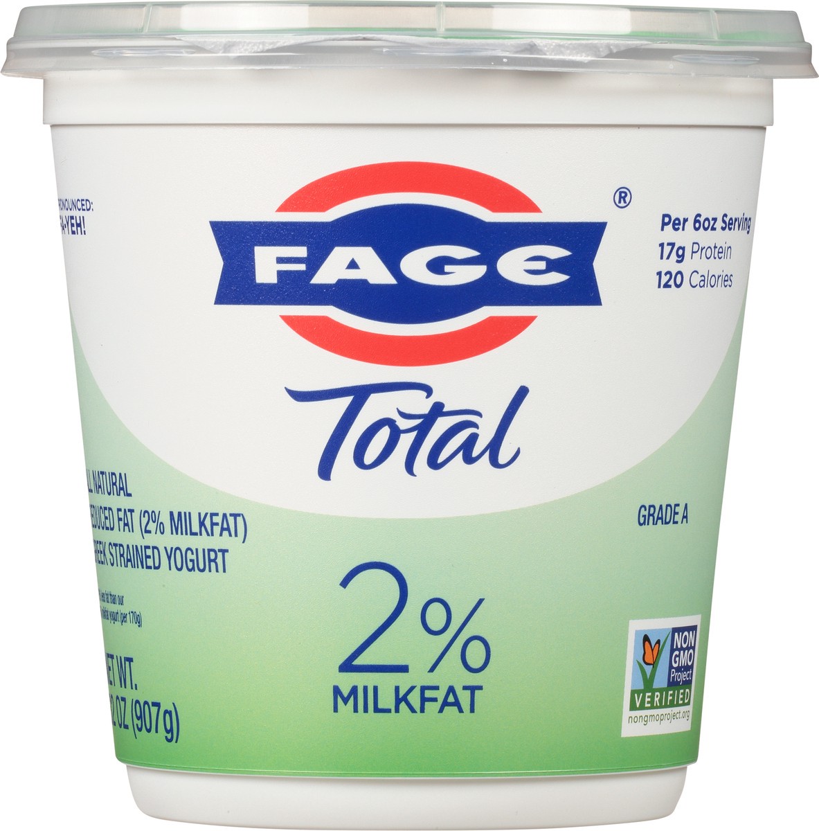 slide 6 of 9, Fage Total Greek Strained Reduced Fat Yogurt 32 oz, 32 oz