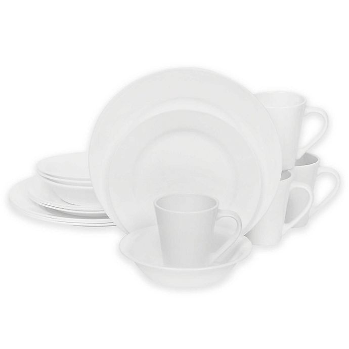 slide 1 of 1, Corelle Shimmering White Dinnerware Set, 16 ct