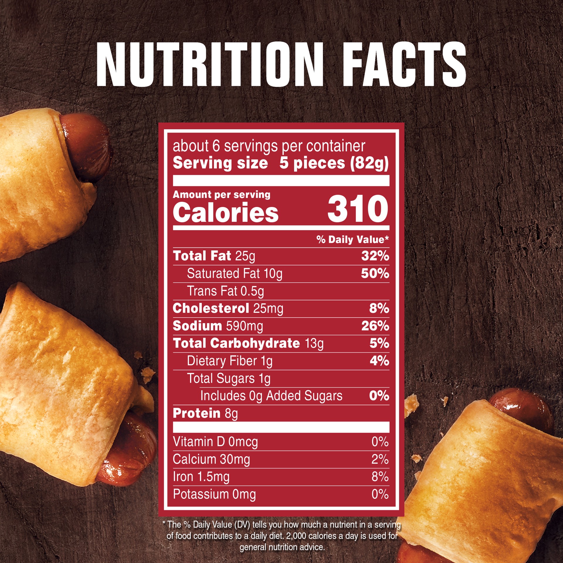 slide 5 of 5, Hebrew National Beef Franks in a Puff Pastry Blanket 32 ea, 32 ct