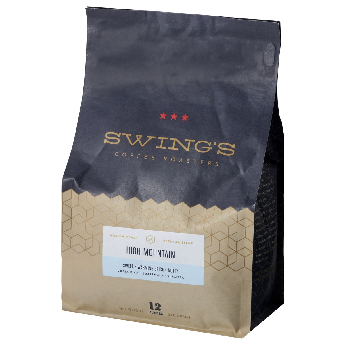 slide 3 of 9, Swing's Coffee Roasters Medium Roast Whole Bean High Mountain Coffee - 12 oz, 12 oz
