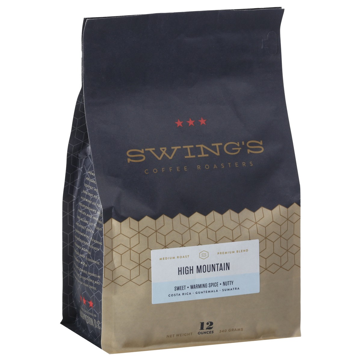 slide 8 of 9, Swing's Coffee Roasters Medium Roast Whole Bean High Mountain Coffee - 12 oz, 12 oz
