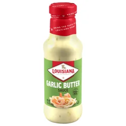 Louisiana Fish Fry Sauce, Garlic Butter - 10.5 oz