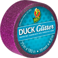 slide 1 of 1, Duck Brand Glitter Craft Tape - Pink, 0.75 in x 5 yd