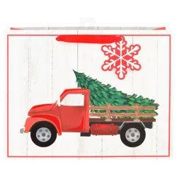 Surface Packaging Holiday Gift Bag Red Truck