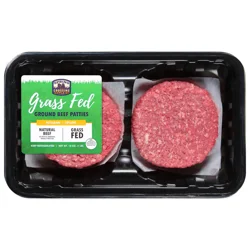 Spring Crossing Grass-fed 90% Lean 10% Fat Ground Beef Patties 4 ct Fresh