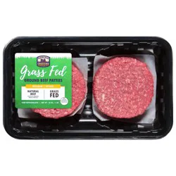 Spring Crossing Grass-fed 90% Lean 10% Fat Ground Beef Patties 4 ct 16 oz