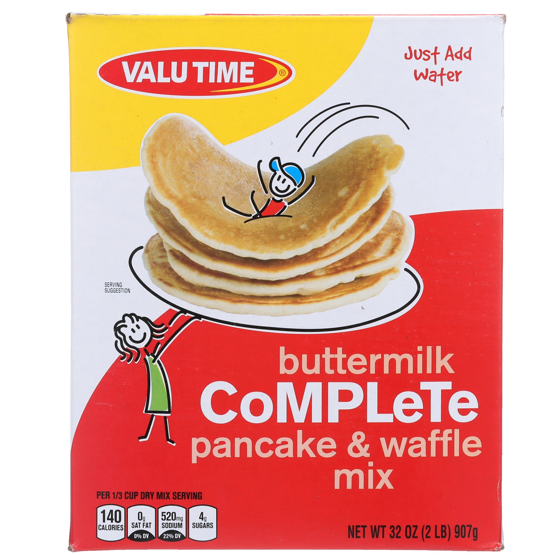 slide 1 of 6, Valu Time Buttermilk Complete Pancake & Waffle Mix, 32 oz