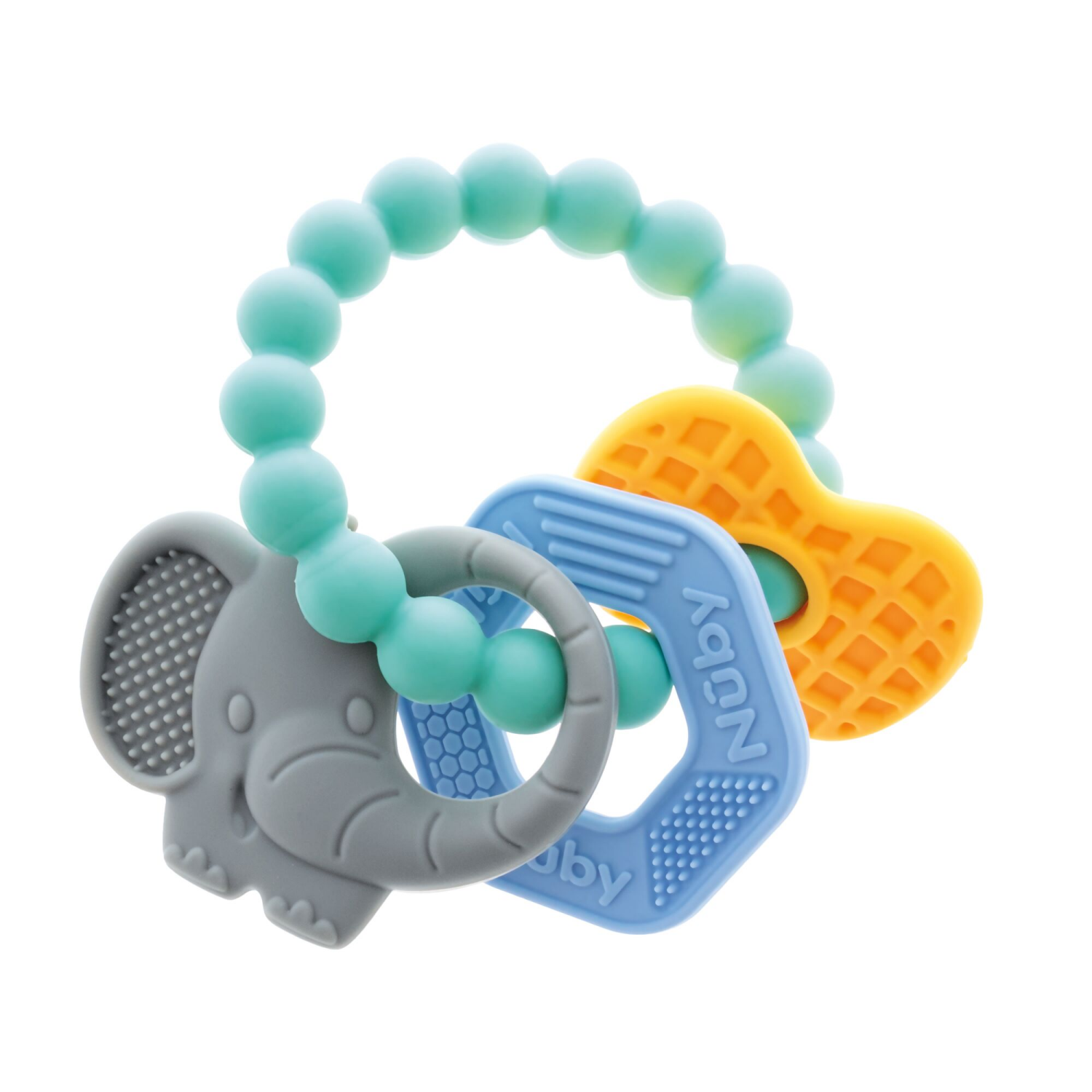 slide 2 of 2, Nuby Chewy Charms Teether, 1 ct