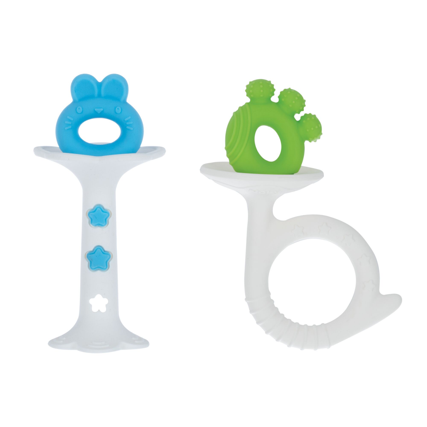 slide 1 of 1, Nuby Silicone Fun Teether, 1 ct