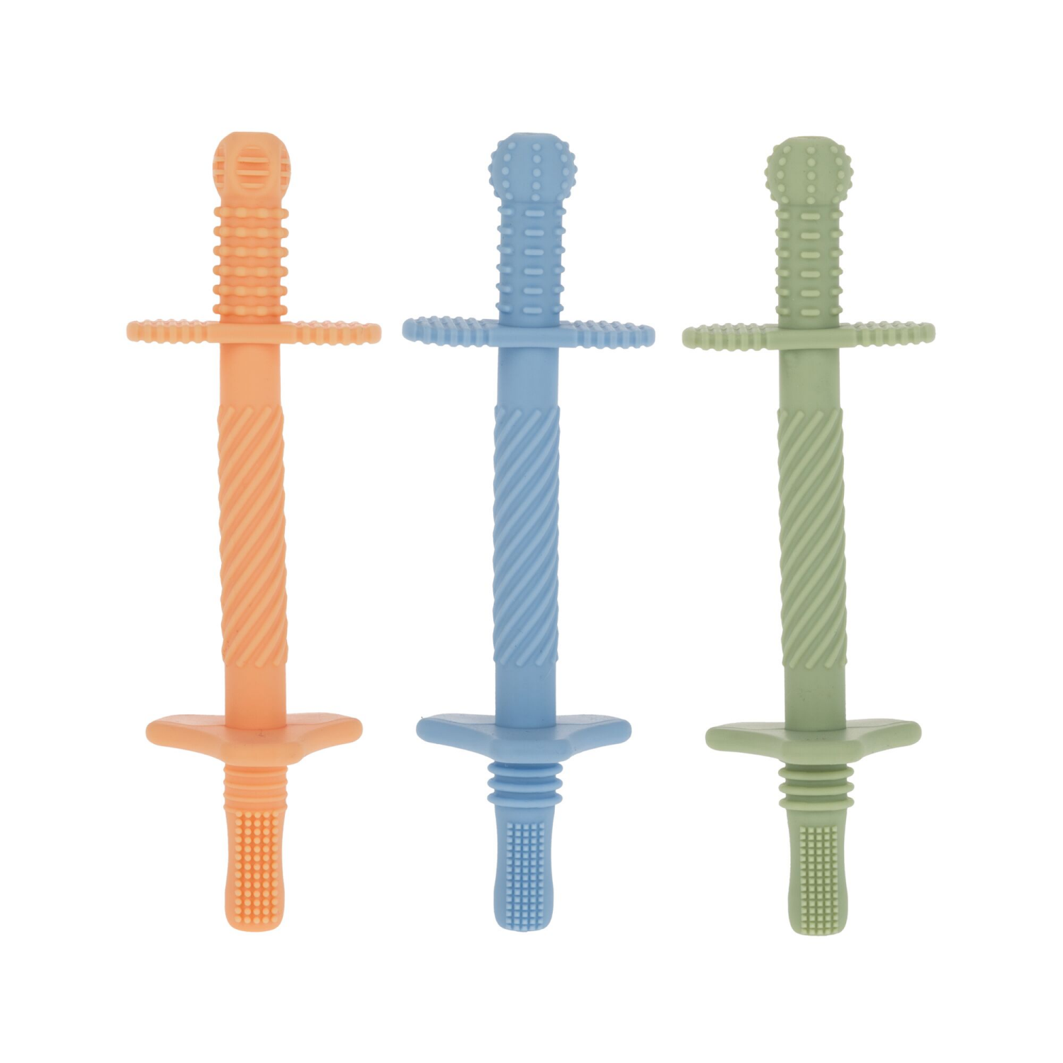 slide 3 of 3, Nuby Silicone Teething Tubes 81182, 3pk, 3 ct