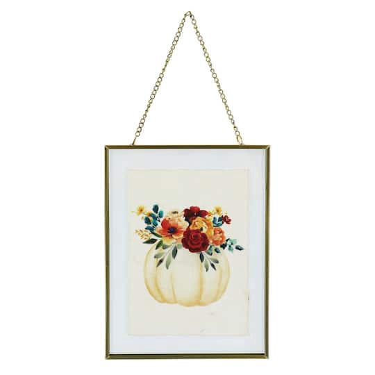 slide 1 of 3, 8" Cream Pumpkin Wall Decor By Ashland, 6 in x 8 in