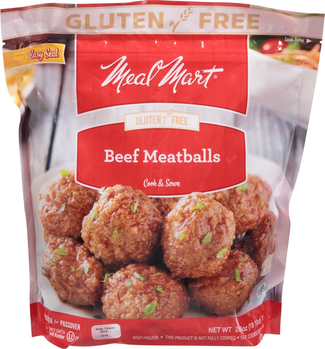slide 10 of 13, Meal Mart Beef Meatballs 26 oz, 26 oz