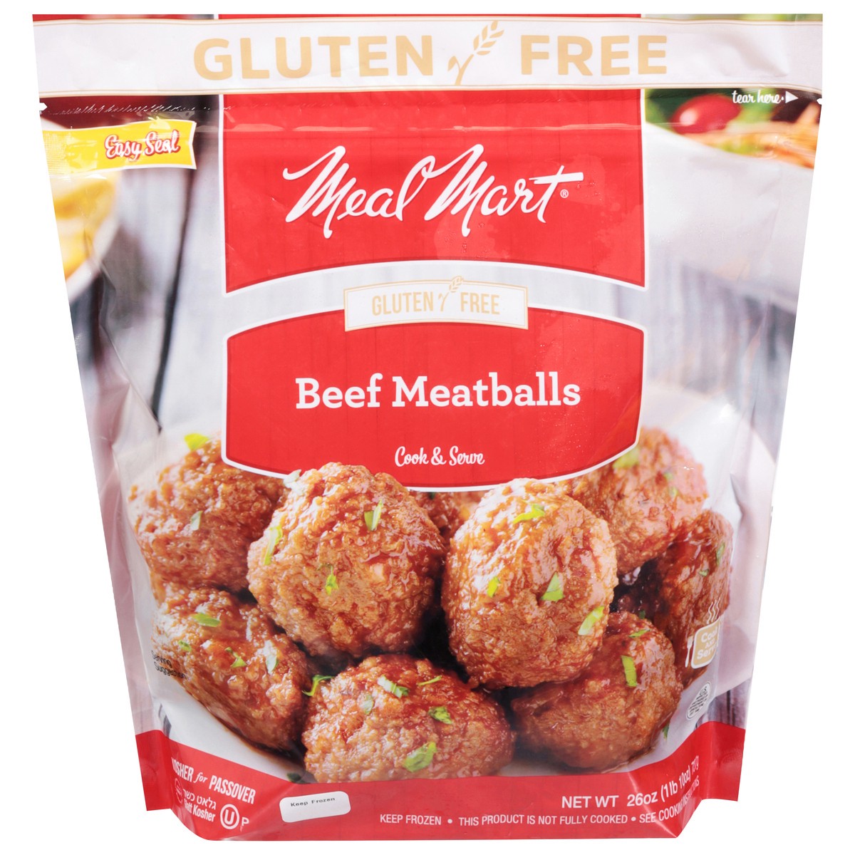 slide 1 of 13, Meal Mart Beef Meatballs 26 oz, 26 oz