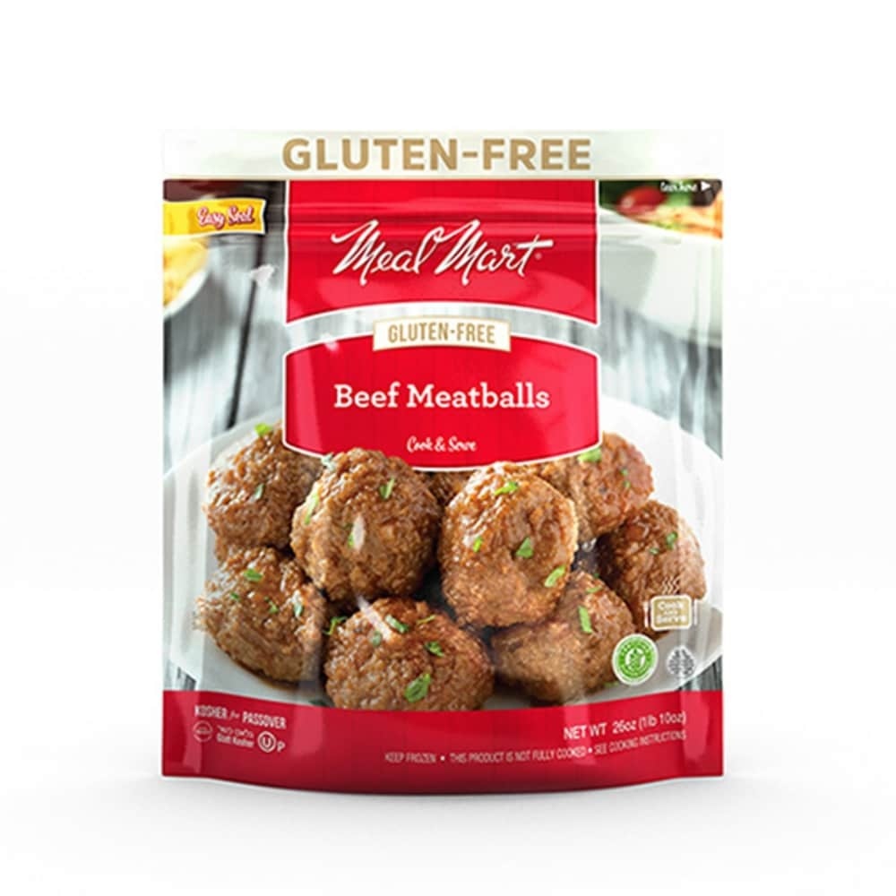 slide 1 of 1, Meal Mart Gluten Free Beef Meatballs, 26 oz