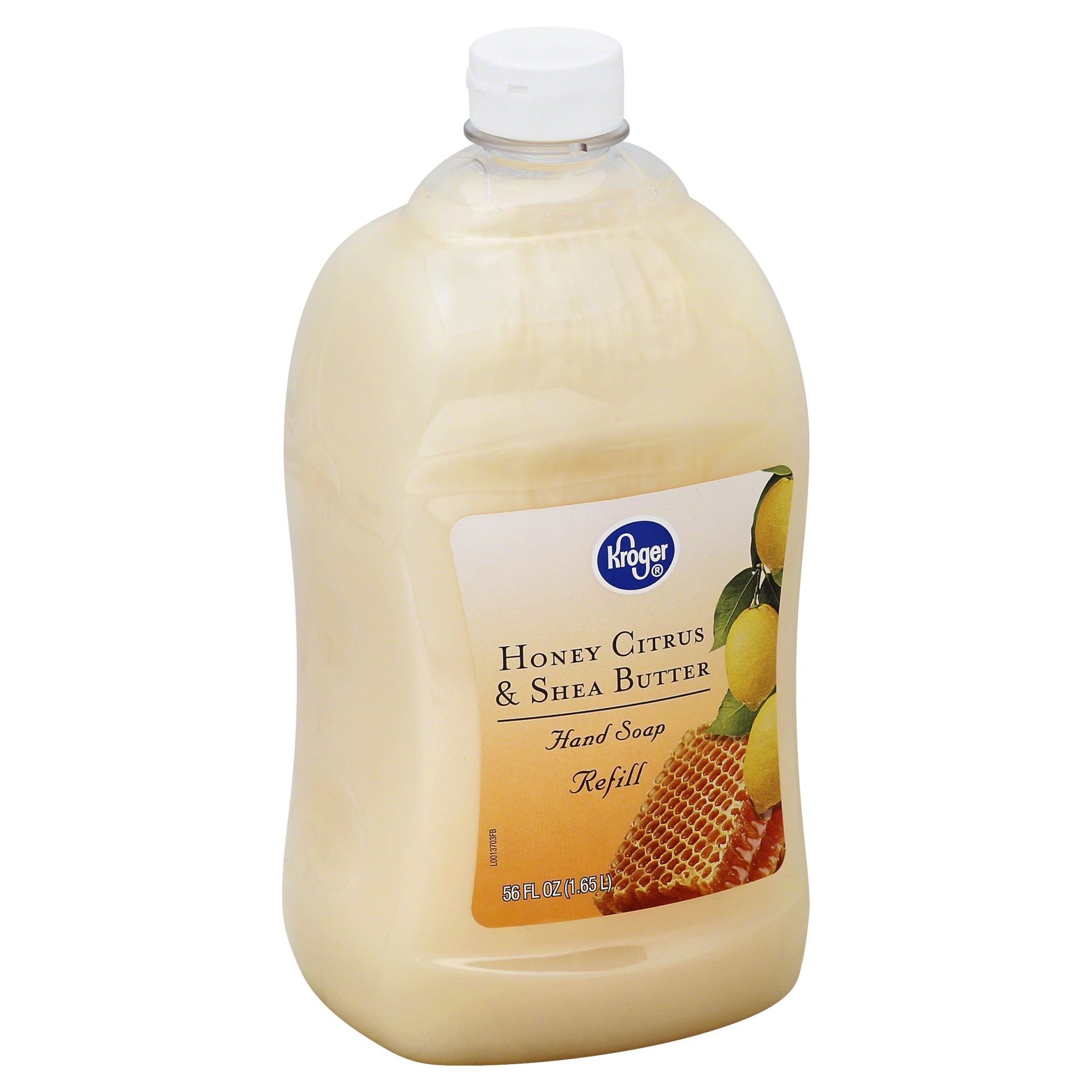 slide 1 of 1, Kroger Honey Citrus & Shea Butter Hand Soap Refill, 56 fl oz