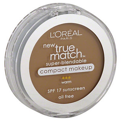 slide 1 of 1, L'Oréal Paris True Match Super-Blendable Compact Makeup - W6 Sun Beige, 0.3 oz