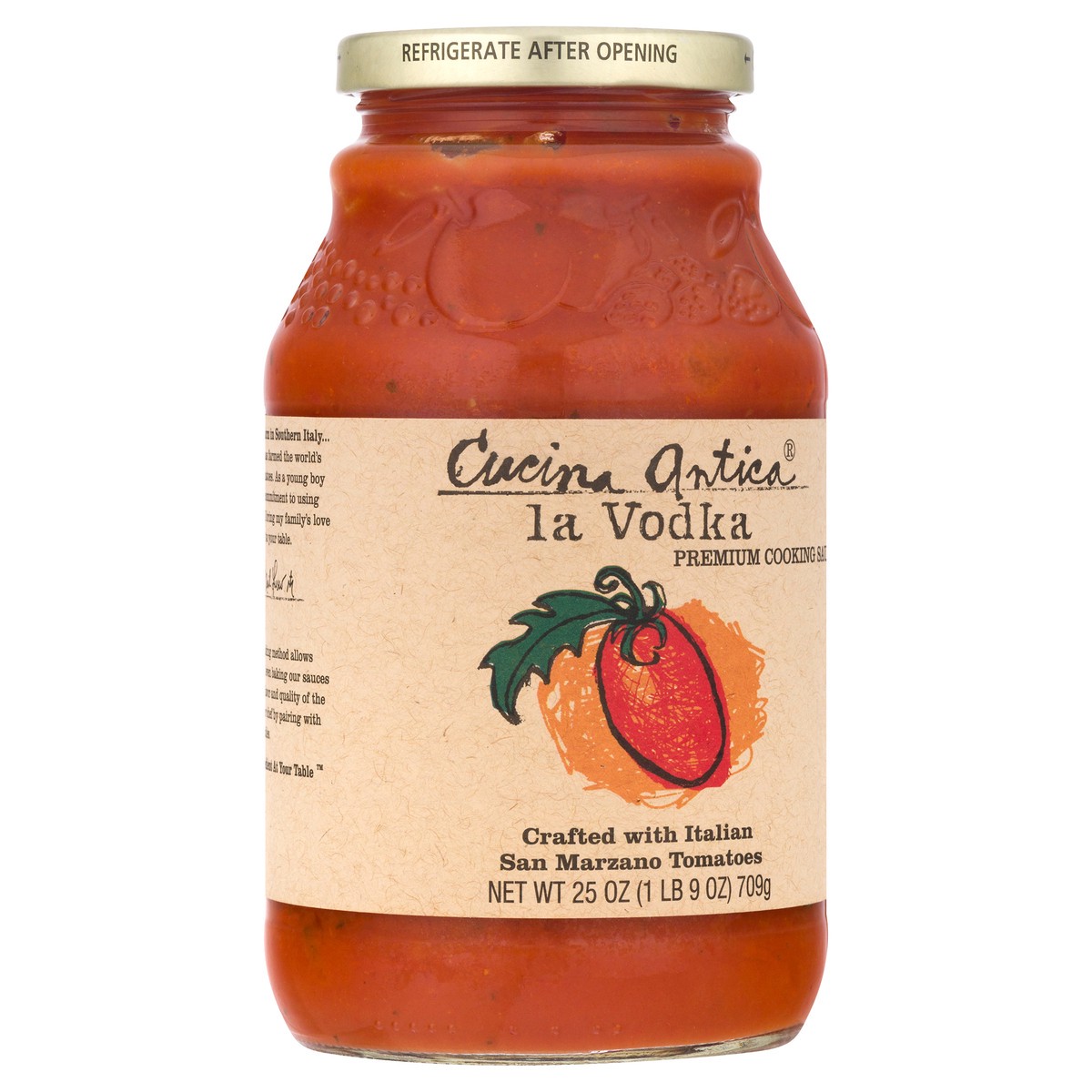 slide 2 of 13, Cucina Antica La Vodka Cooking Sauce 25 oz, 25 oz