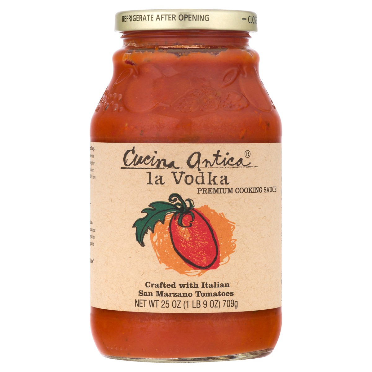 slide 13 of 13, Cucina Antica La Vodka Cooking Sauce 25 oz, 25 oz