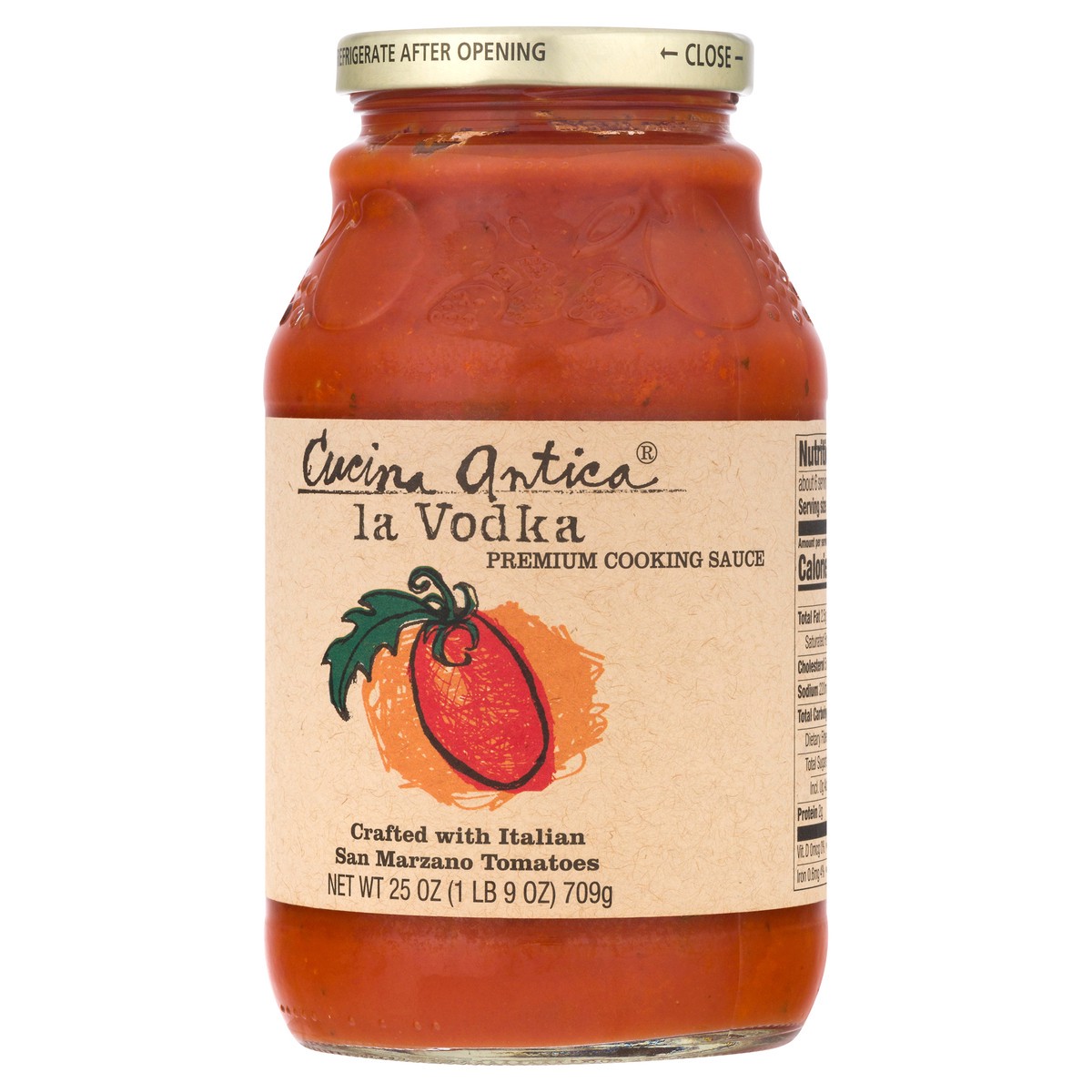 slide 10 of 13, Cucina Antica La Vodka Cooking Sauce 25 oz, 25 oz