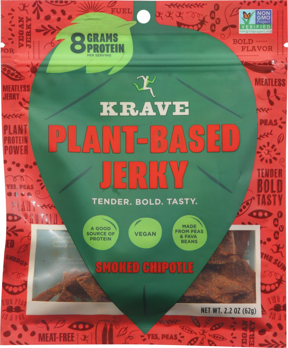 slide 6 of 9, Krave Plant-Based Smoked Chipotle Jerky 2.2 oz, 2.2 oz