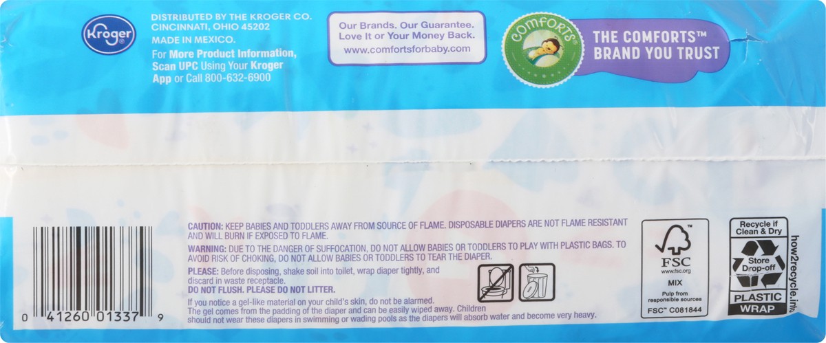 slide 12 of 13, Comforts Size 4 Day Or Night Baby Diapers, 28 ct
